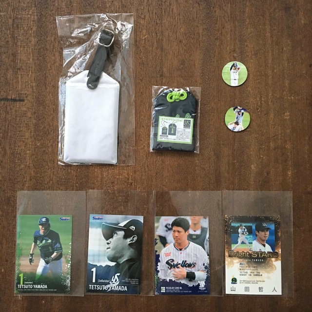 山田哲人 キーホルダー カード おまけのマグネット付き