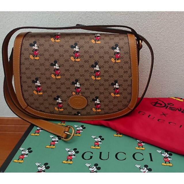 新品】☆Disney × GUCCI グッチ×ミッキーコラボショルダーバック-