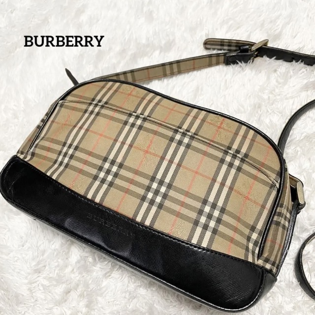 BURBERRY バーバリー ショルダーバッグ ノバチェック シャドーホース-