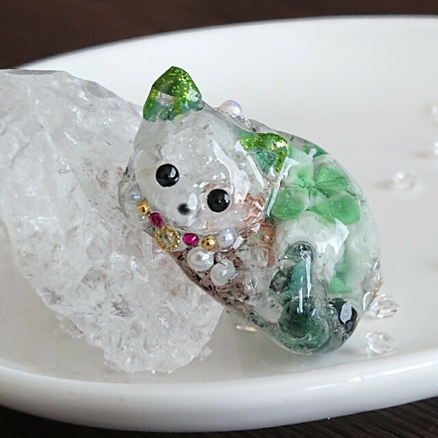 専用です。見つめる猫ちゃん(ФωФ)????オルゴナイト