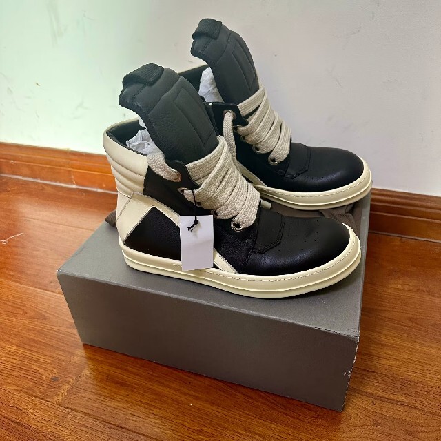 RICK OWENS GEOBASKET ジャンボレース スニーカー 枚数限定 49.0%割引