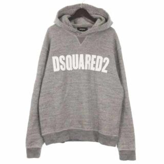 ★新品未使用★ D SQUARED2♡ ロゴ フーディー★ パーカー 黒 裏起毛