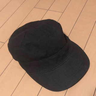 grace hats ブラック 帽子  黒 ハット   シンプル キャップ　小顔(キャップ)