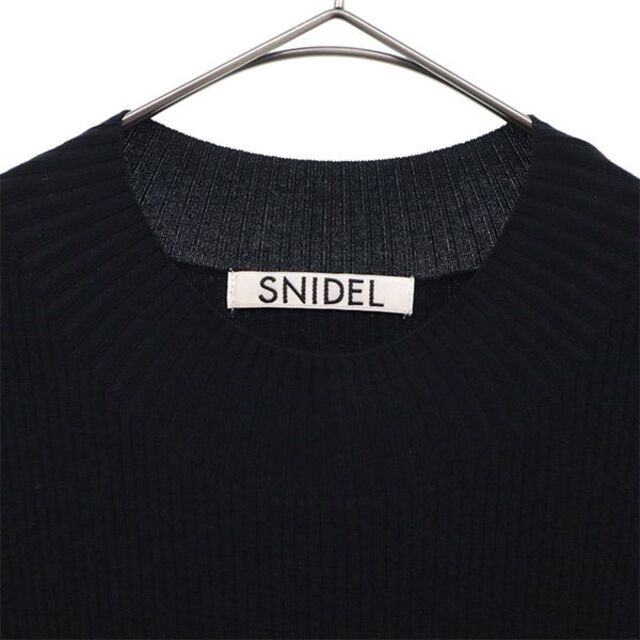 SNIDEL(スナイデル)のスナイデル ドッキング ノースリーブニットドッキングワンピース 1 ブラック×ブラウン SNIDEL SWNO184041 レディース 【中古】  【230505】 レディースのワンピース(ミニワンピース)の商品写真