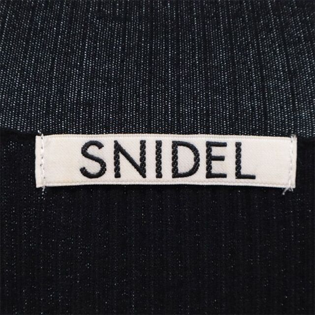 SNIDEL(スナイデル)のスナイデル ドッキング ノースリーブニットドッキングワンピース 1 ブラック×ブラウン SNIDEL SWNO184041 レディース 【中古】  【230505】 レディースのワンピース(ミニワンピース)の商品写真