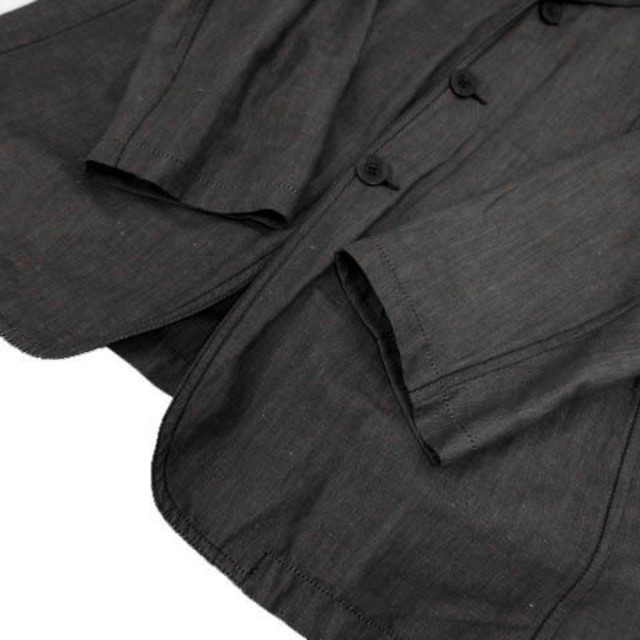 ARMANI COLLEZIONI(アルマーニ コレツィオーニ)のARMANI COLLEZIONI ジャケット リネン混 グレー 48 メンズのジャケット/アウター(テーラードジャケット)の商品写真