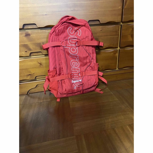 美品　supreme backpack 赤