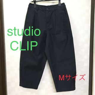 スタディオクリップ(STUDIO CLIP)のstudio CLIP タックパンツ紺色(カジュアルパンツ)