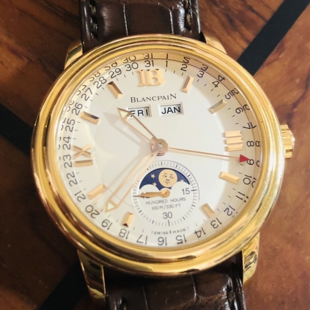 希少美品 ブランパン BLANCPAIN トリプルカレンダームーンフェイズ 時計