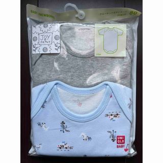 ユニクロ(UNIQLO)の半袖ボディスーツ80(ロンパース)