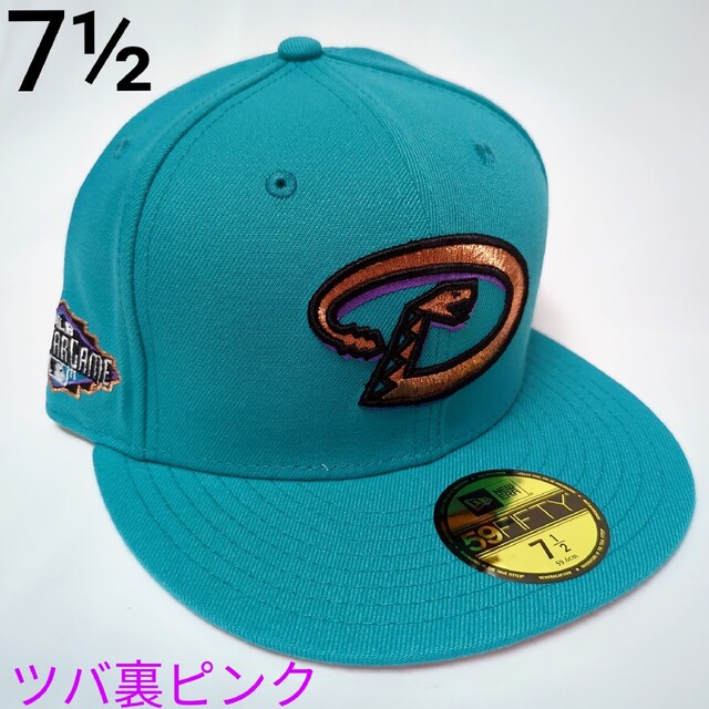 新品　海外限定　ターコイズ　バックス　NEWERA　CAP  7 1/2