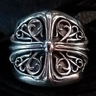 新品　約26.5号　クラシックオーバルクロスリング　silver925(リング(指輪))