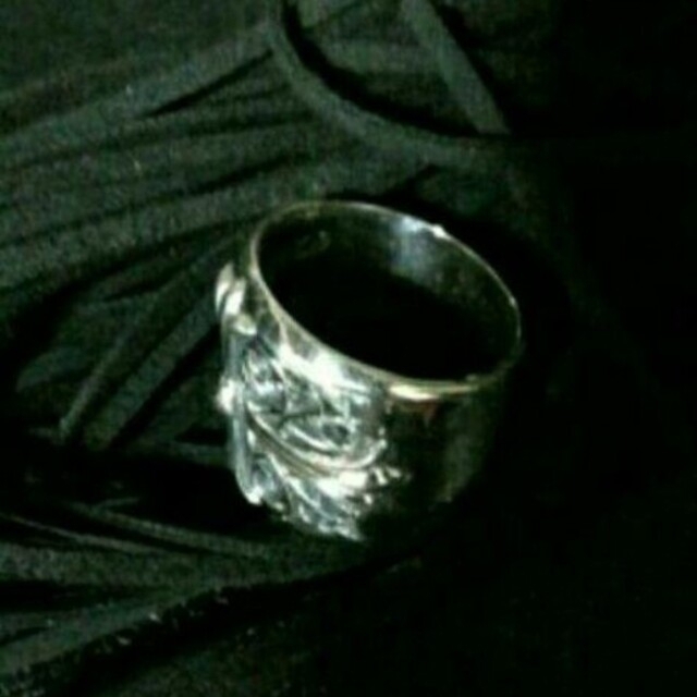 新品 約22号   クラシックオーバルクロスリング　silver925 メンズのアクセサリー(リング(指輪))の商品写真