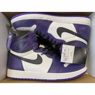 ナイキ(NIKE)のNIKE AIR JORDAN 1 RETRO OG COURT PURPLE(スニーカー)