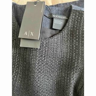 バーニーズニューヨーク(BARNEYS NEW YORK)の〈６日迄限定価格〉 ARMANI EXCHANGE 異素材ワンピース新品未使用(ひざ丈ワンピース)