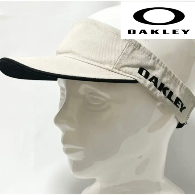 希少】OLD OAKLEYオークリーヴィンテージ赤タグBIGロゴ サンバイザー