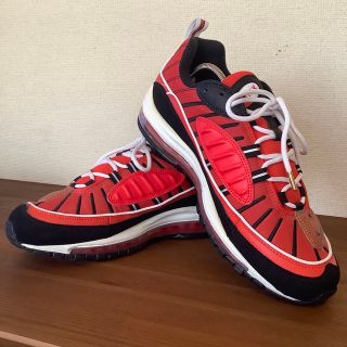 ナイキ(NIKE)のNIKE  AIR MAX98 habanero red 640744-604(スニーカー)