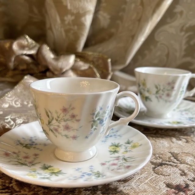 英国製 MINTON spring valley カップアンドソーサー ペア | フリマアプリ ラクマ