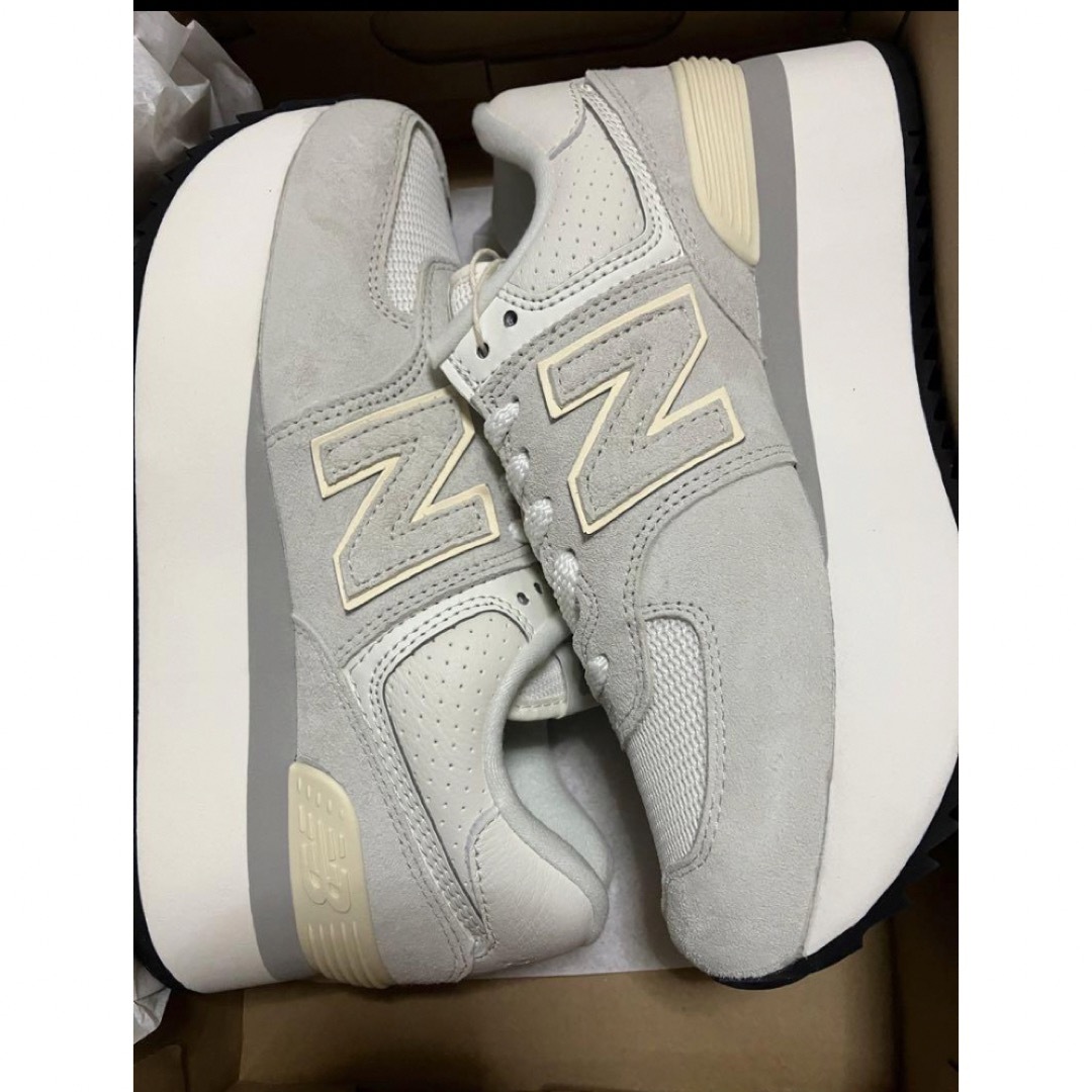 国内完売サイズ NEW BALANCE WL574ZAA 厚底スニーカー