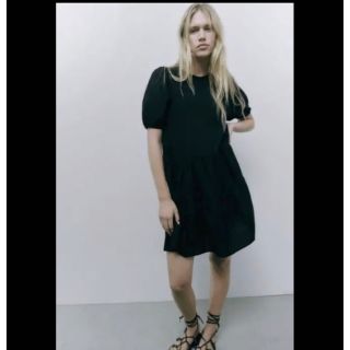 ZARA❤︎ティアードミニワンピースXS