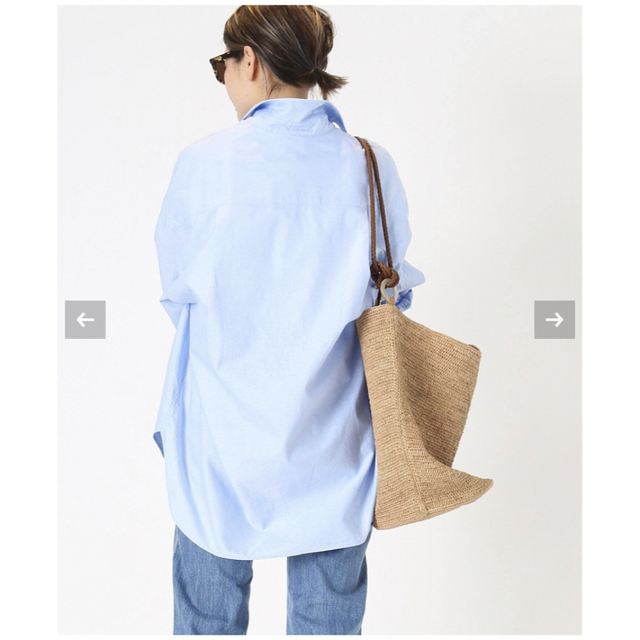 DEUXIEME CLASSE - Deuxieme Classe novaワイドシャツ サックスブルー