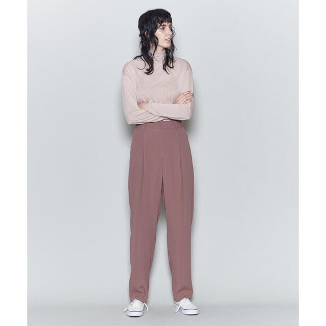 6 (ROKU)(ロク)の＜6(ROKU)＞GEORGETTE TUCK PANTS レディースのパンツ(カジュアルパンツ)の商品写真