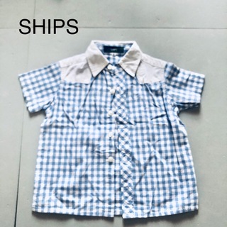 シップス(SHIPS)の超美品　SHIPS シャツ　半袖　ブラウス(シャツ/カットソー)