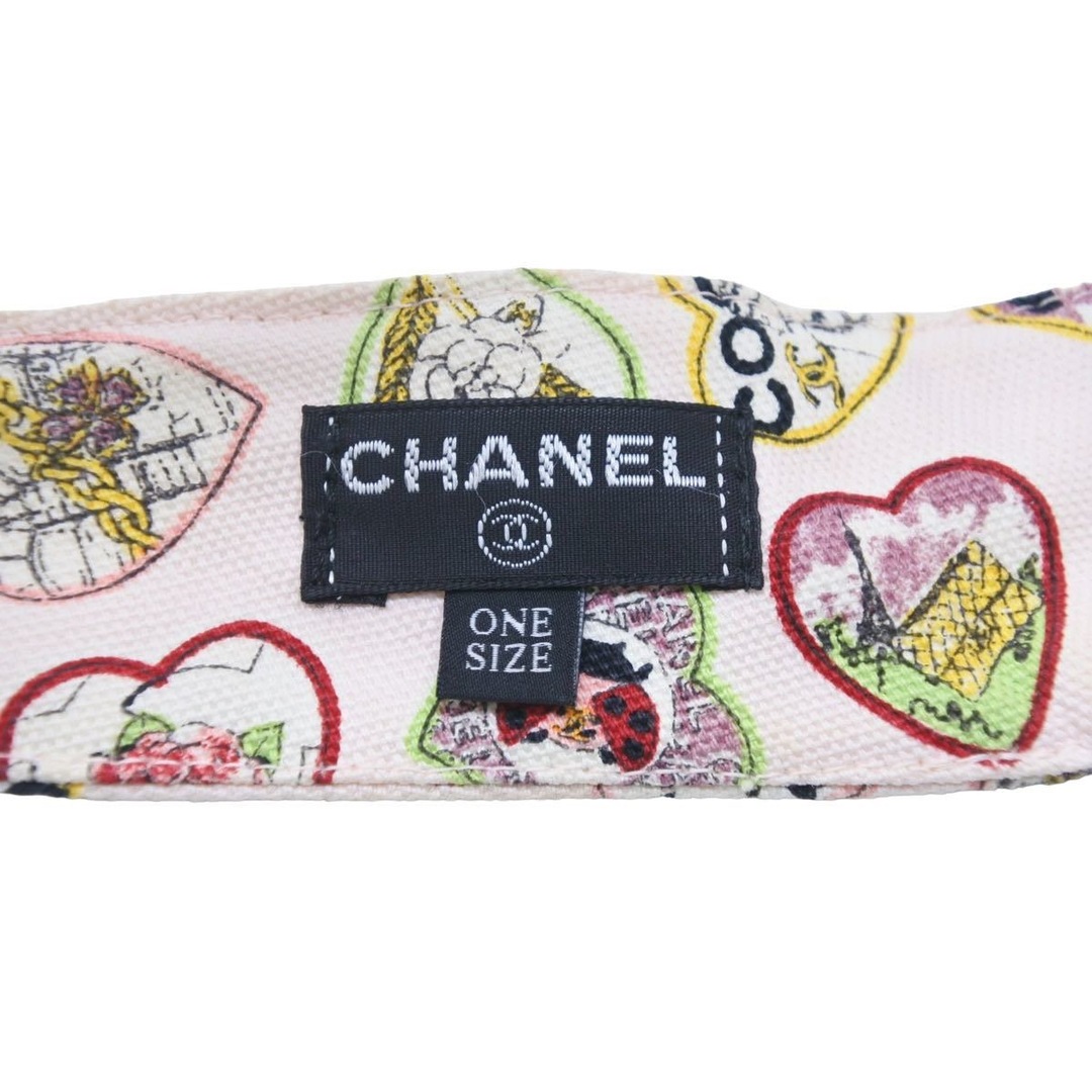 シャネル CHANEL ココマーク サンバイザー コットン ピンク