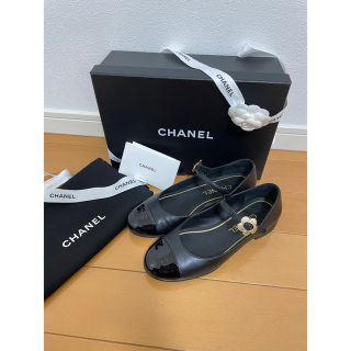 シャネル(CHANEL)のru様専用　CHANEL メリージェーン カメリア 36.5(バレエシューズ)