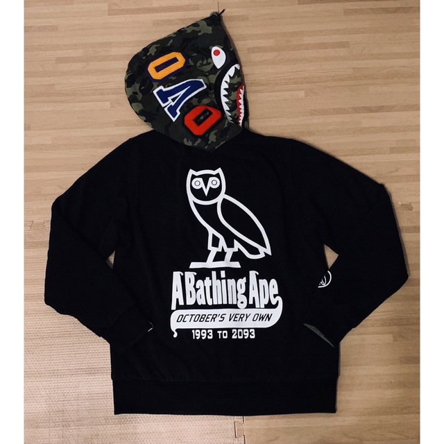 ★激レア★ APE × OVO シャークパーカー L パーカー kaws