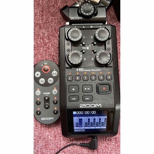 ZOOM ズーム H6 Black ハンディレコーダー おまけ付き-