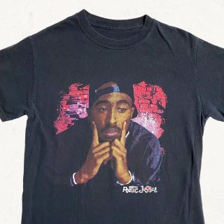 JMW  ビンテージ   黒 ポエティックジャスティス　2PAC Tシャツ(Tシャツ/カットソー(半袖/袖なし))