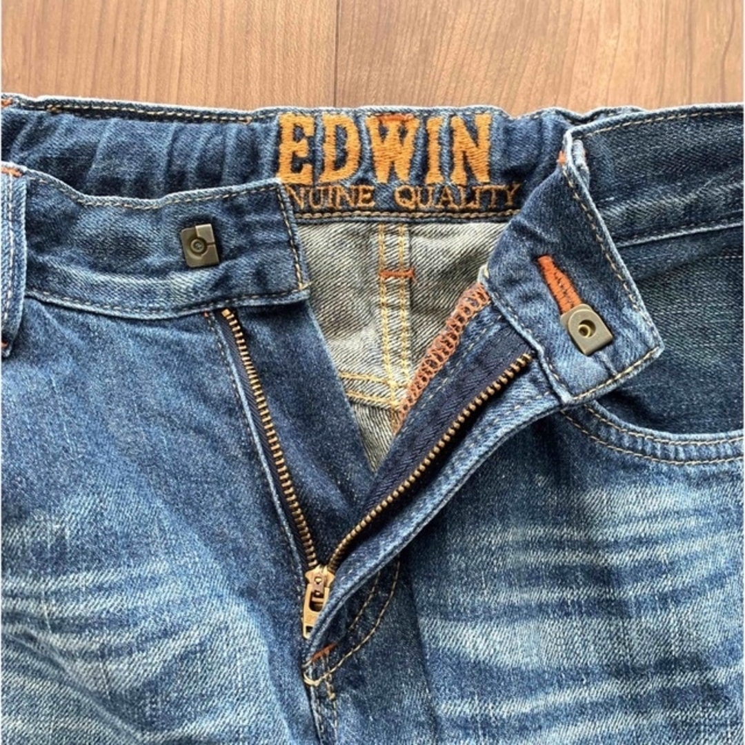 EDWIN(エドウィン)の【期間限定値下げ⭐︎】EDWIN デニムジーンズ140 キッズ/ベビー/マタニティのキッズ服男の子用(90cm~)(パンツ/スパッツ)の商品写真