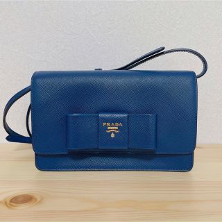 プラダ(PRADA)のPRADA ショルダーバッグ　ウォレットバッグ　サフィアーノ(ショルダーバッグ)