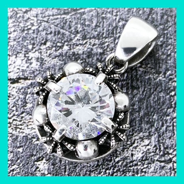 定価3.9万☆Justin Davis スカル・クラウンネックレス(クリア)-