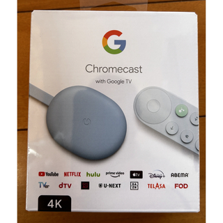 グーグル(Google)のChromecast with Google TV 4K sky ブルー(その他)