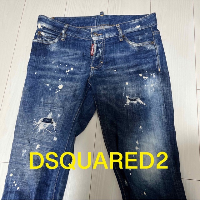 DSQUARED2 - DSQUARED2 ディースクエアード ペイント デニム ダメージ 