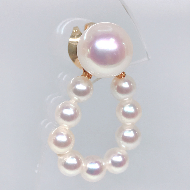 MIKIMOTO(ミキモト)のミキモト 3way ベビーパール チャーム あこや真珠 ピアス 希少 スイング レディースのアクセサリー(ピアス)の商品写真