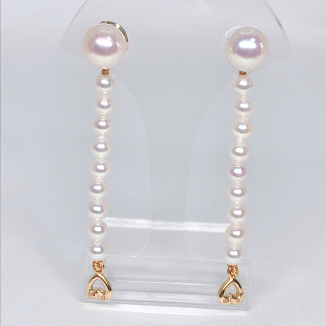 MIKIMOTO(ミキモト)のミキモト 3way ベビーパール チャーム あこや真珠 ピアス 希少 スイング レディースのアクセサリー(ピアス)の商品写真