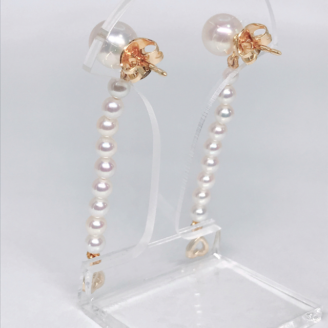 MIKIMOTO(ミキモト)のミキモト 3way ベビーパール チャーム あこや真珠 ピアス 希少 スイング レディースのアクセサリー(ピアス)の商品写真