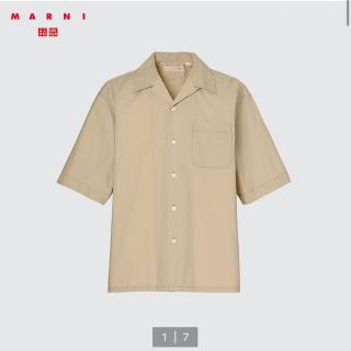 ユニクロ(UNIQLO)のUNIQLO MARNI オーバーサイズオープンカラーシャツ S(シャツ)