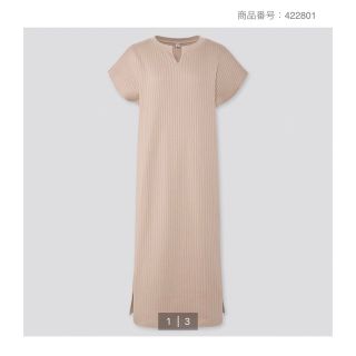 ユニクロ(UNIQLO)のリブキーネックロングワンピース(ロングワンピース/マキシワンピース)