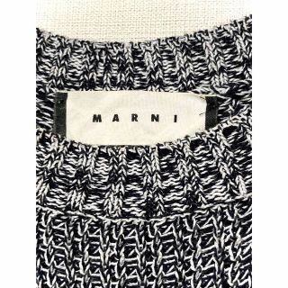 マルニ marni メンズ ニット ベスト 杢グレー マーブル セーター