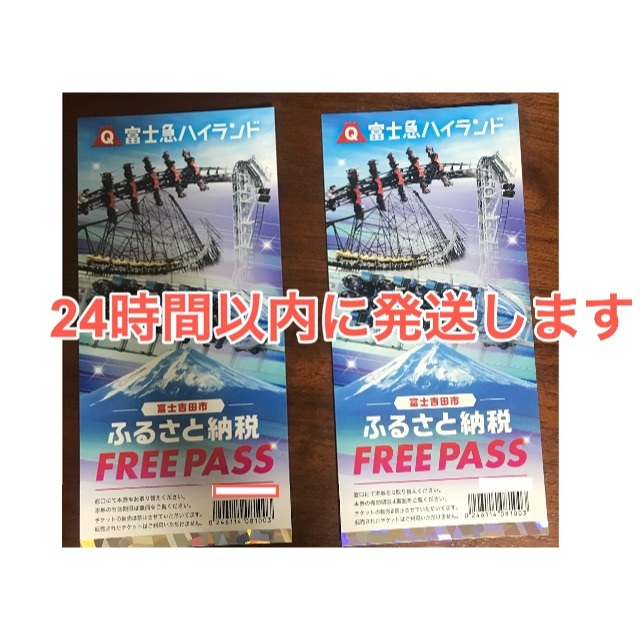 富士急ハイランド フリーパス 2名分 有効期限：2023年1月末 www