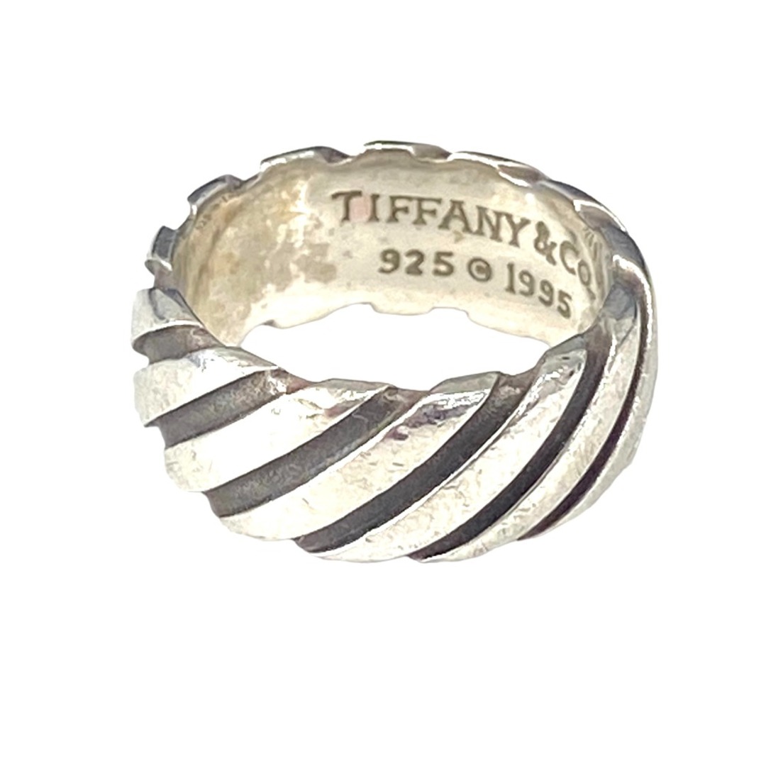 [USED/中古]TIFFANY&Co. ティファニー リング・指輪 ツイストトルネード ストライプ SV925 7.7g ＃14 シルバー  シルバー925 中古 tdc-000718-4d