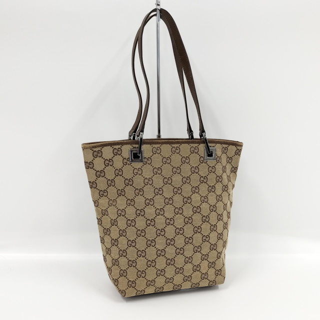 Gucci - GUCCI トートバッグ GGキャンバス 31244 ベージュ ブラウンの