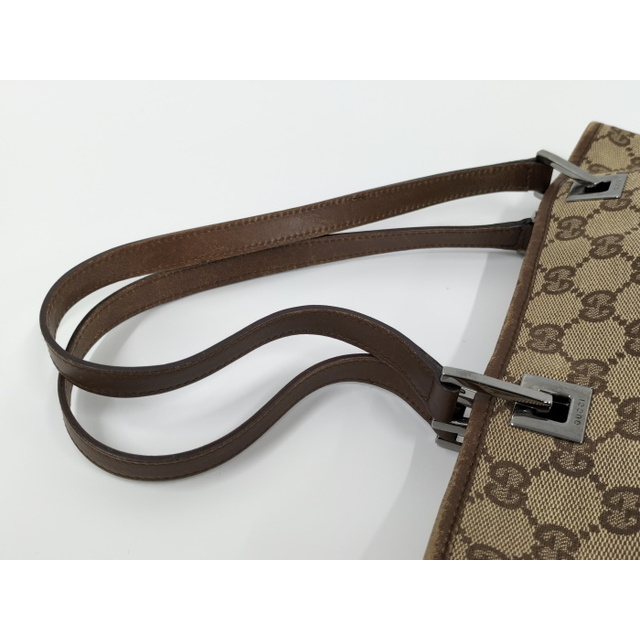 Gucci(グッチ)のGUCCI トートバッグ GGキャンバス 31244 ベージュ ブラウン レディースのバッグ(トートバッグ)の商品写真