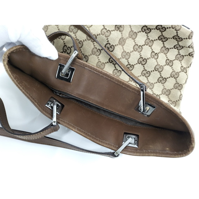 GUCCI - GUCCI トートバッグ GGキャンバス 31244 ベージュ GUCCI - GUCCI トートバッグ GGキャンバス 31244 ベージュ