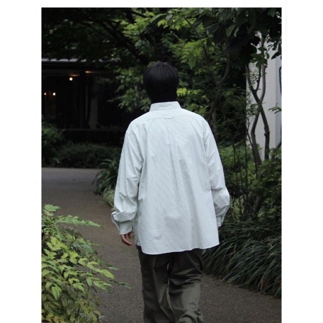 nanamica(ナナミカ)のButtonDown Stripe WindShirt  xs nanamica メンズのトップス(シャツ)の商品写真