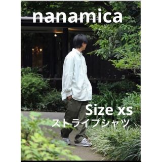 ナナミカ(nanamica)のButtonDown Stripe WindShirt  xs nanamica(シャツ)